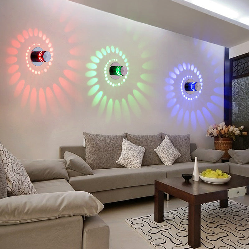 Color-Changing LED Wall Lamp - Modern Corridor Spotlight