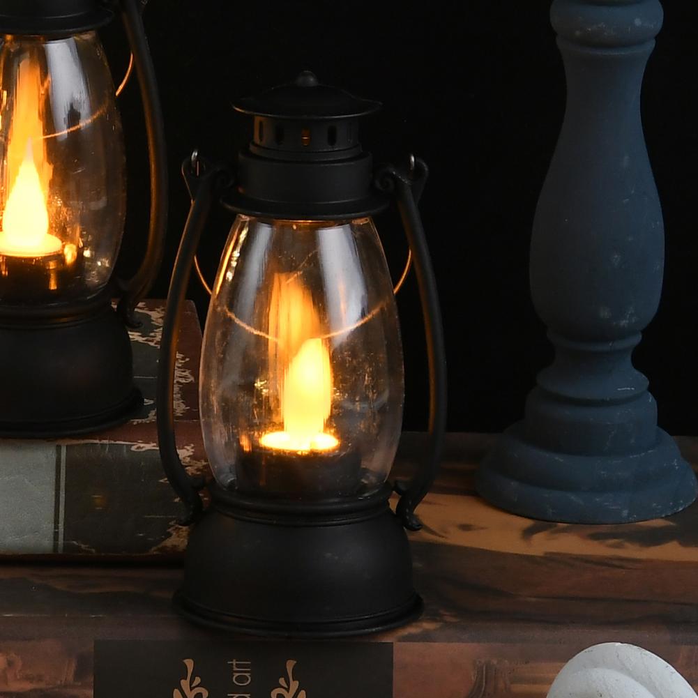 Retro LED Lantern - Bright Portable Candle Light